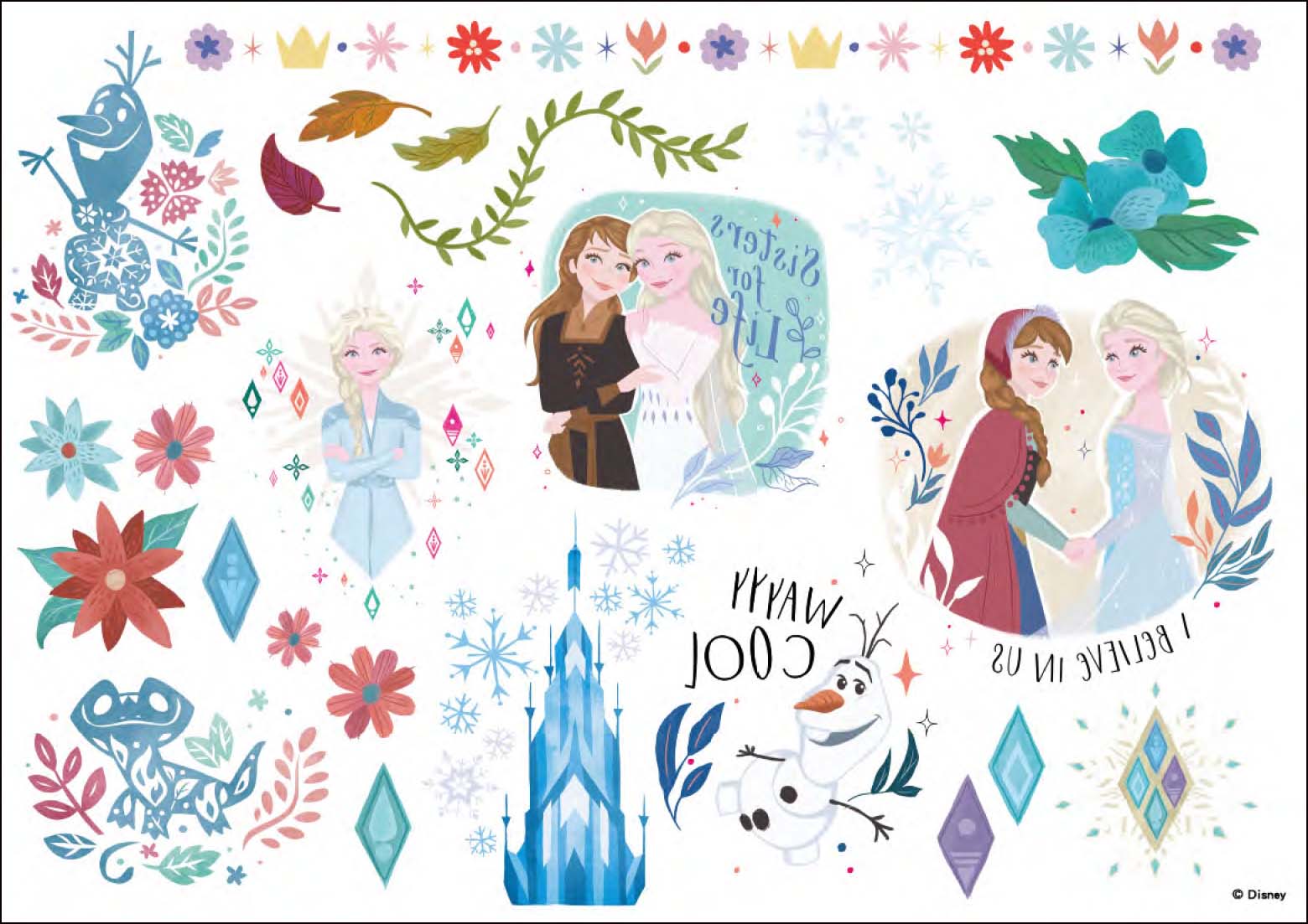 冰雪奇緣 NEW紋身彩繪畫